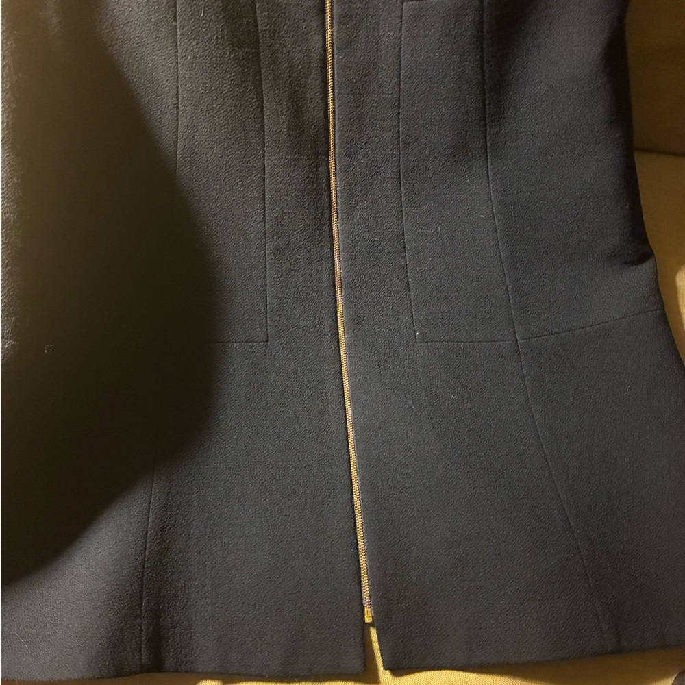Lafayette 148 New York Elegant Navy Dress - Picture 2 of 5